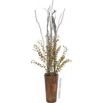 EUROPALMS rama de eucalipto artificial, verde amarillento, 110 cm 82505622