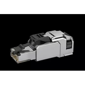 TELEGÄRTNER 100039917 conector RJ45 de montaje en campo Cat.6A blindado acero inoxidable