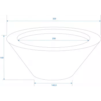 EUROPALMS Leichtsinn Bowl-15 cuenco decorativo, blanco, brillante 83011822
