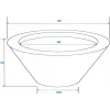 EUROPALMS Leichtsinn Bowl-15 cuenco decorativo, blanco, brillante 83011822