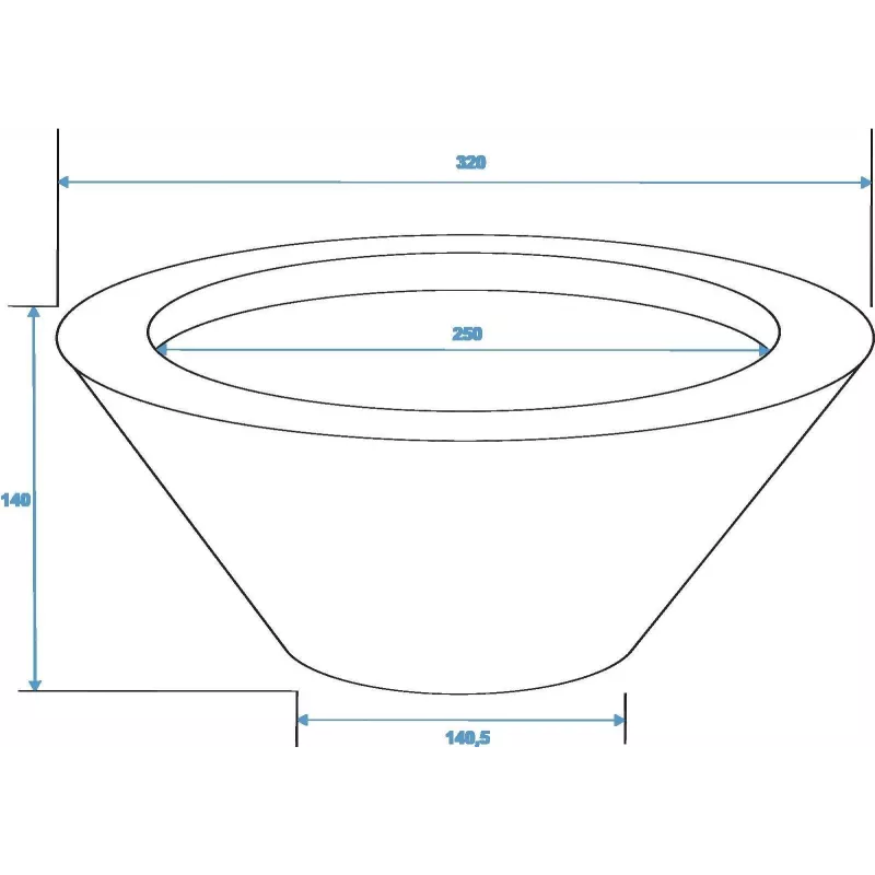 EUROPALMS Leichtsinn Bowl-15 cuenco decorativo, blanco, brillante 83011822
