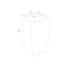 EUROPALMS Leichtsinn Box-100 cubo decorativo rojo brillante 83011853