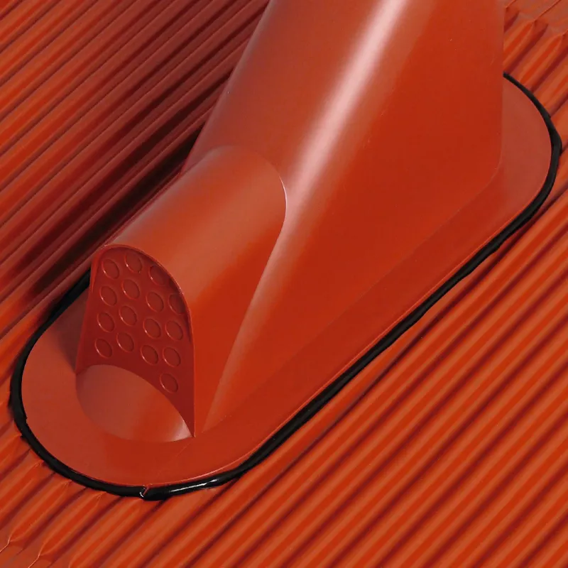 TechniSat Juego de teja de tejado de aluminio, rojo teja con manguito de goma (0000/1719)