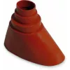 TechniSat Juego de teja de tejado de aluminio, rojo teja con manguito de goma (0000/1719)