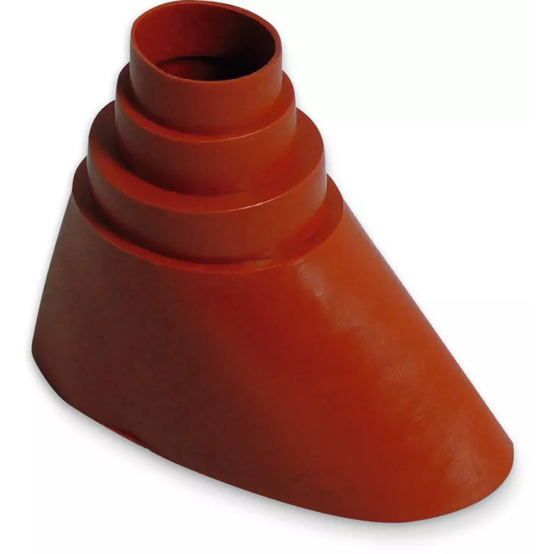 TechniSat Juego de teja de tejado de aluminio, rojo teja con manguito de goma (0000/1719)