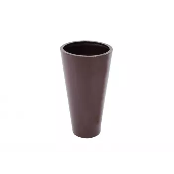 Europalms LEICHTSIN ELEGANCE-69 Maceta, 69 cm, marrón brillante (83011860)