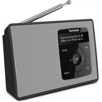 TechniSat DIGITRADIO 2 DAB+ FM Bluetooth Radio despertador negro/blanco 0002/3910