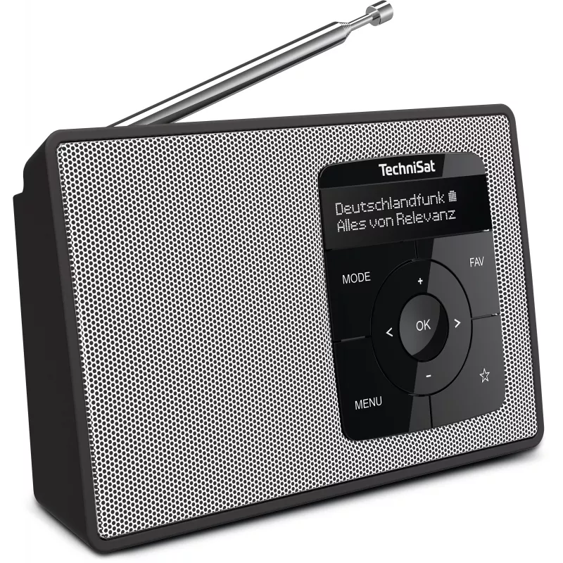 TechniSat DIGITRADIO 2 DAB+ FM Bluetooth Radio despertador negro/blanco 0002/3910