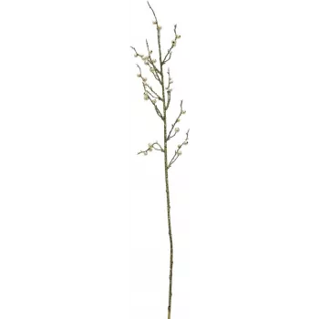 EUROPALMS Rama de bayas dorada con purpurina, 85 cm, pack de 3 (83500441)