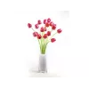EUROPALMS Tulipán de cristal Flor artificial, rojo, 61cm, pack de 12 82600205