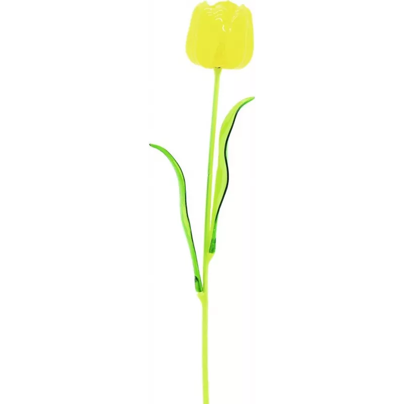EUROPALMS Crystal Tulip Flor artificial, amarilla, 61 cm, pack de 12 82600207