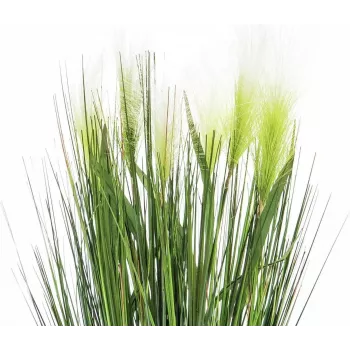 EUROPALMS Planta artificial de hierba plumosa, blanca, 60cm 82505864