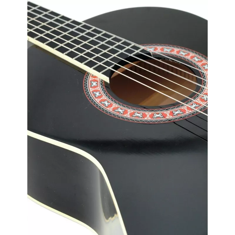 DIMAVERY AC-303 Guitarra clásica, negra (26241006)