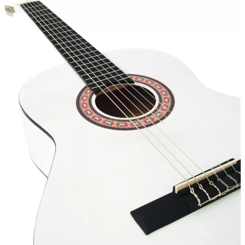 DIMAVERY AC-303 Guitarra clásica, blanca (26241008)