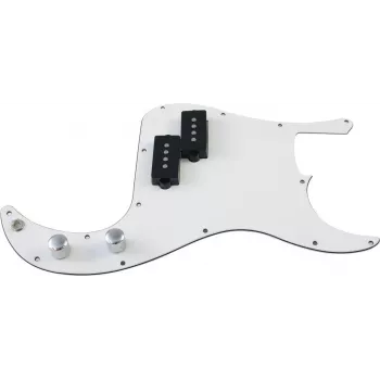 DIMAVERY Pickguard para modelos de bajo eléctrico PB, 3 capas negro 26300210