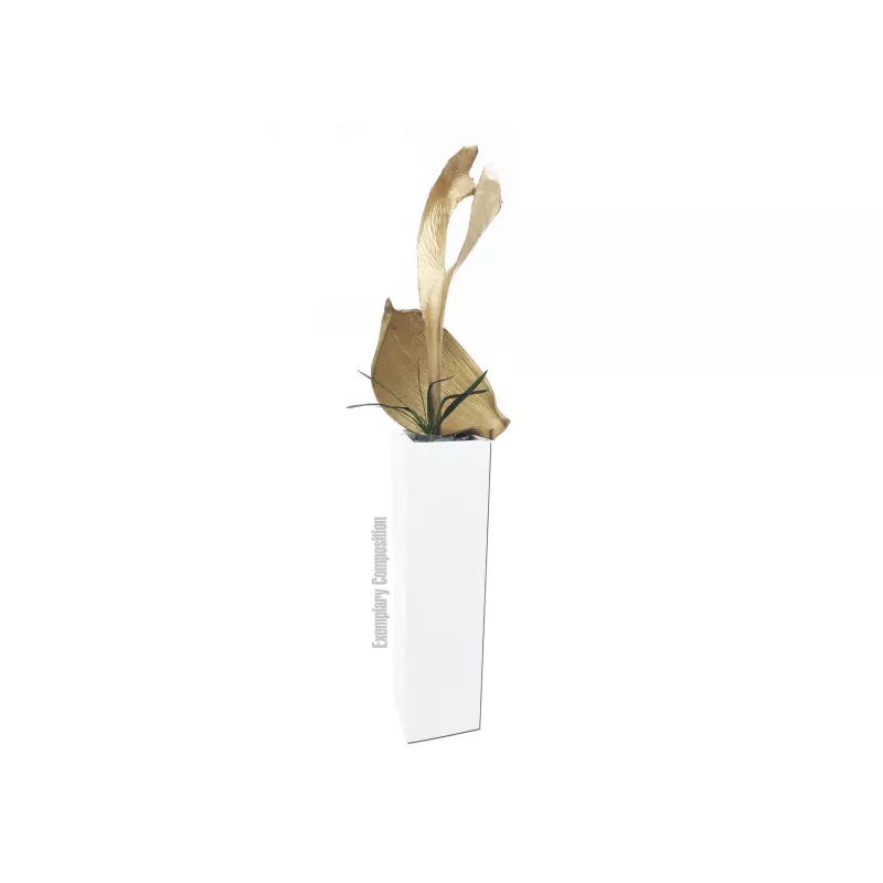 EUROPALMS Cabeza de hoja de palma seca, dorado, 60 cm 83502362