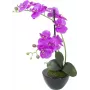 EUROPALMS Arreglo artificial de orquídeas 4, phalaenopsis blancas en maceta de cerámica, 60 cm 82530349