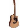 DIMAVERY DR-612 guitarra acústica western de 12 cuerdas, natural 26231281