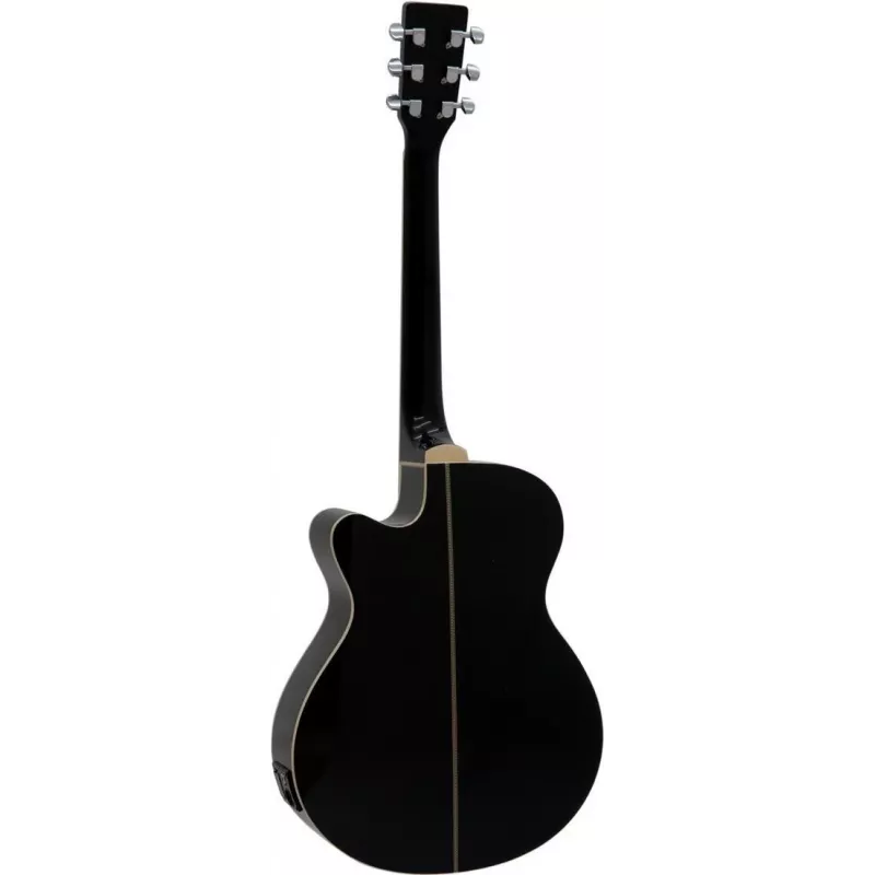 DIMAVERY AW-400 guitarra western, negra 26235089