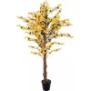 EUROPALMS forsitia artificial con 3 troncos, amarilla, 150cm 82507102