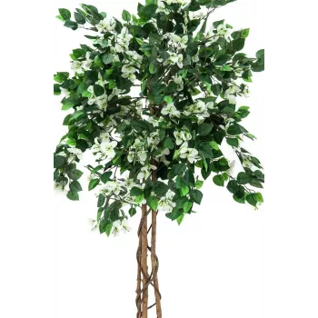 EUROPALMS buganvilla planta artificial, blanca, 150cm 82507085