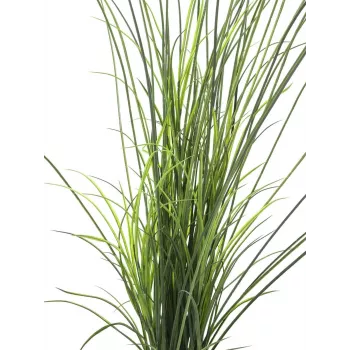 EUROPALMS hierba de caña artificial, 145cm, verde/marrón, en maceta 82600229
