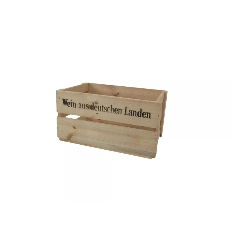 EUROPALMS Caja de vino de madera natural 500x400x300 mm 83502364