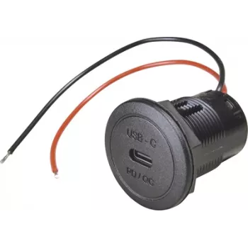 ProCar Power Toma empotrable USB-C PD/QC 50W 12/24V DC, sin LED 67351990