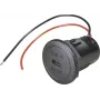 ProCar Power Toma empotrable USB-C PD/QC 50W 12/24V DC, sin LED 67351990