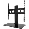 TechniSat TSAT Soporte de sobremesa universal para TV con base de cristal para televisores de 32-55 pulgadas (2021/2787)