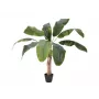 EUROPALMS Planta artificial de plátano, 100cm, hojas verdes, maceta negra 82509503
