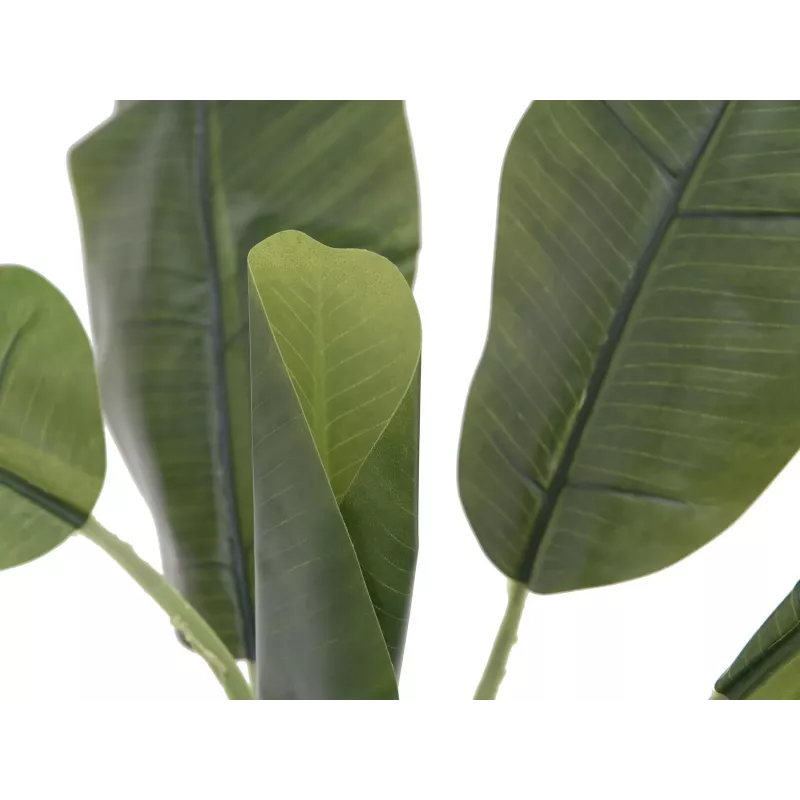 EUROPALMS Planta artificial de plátano, 100cm, hojas verdes, maceta negra 82509503
