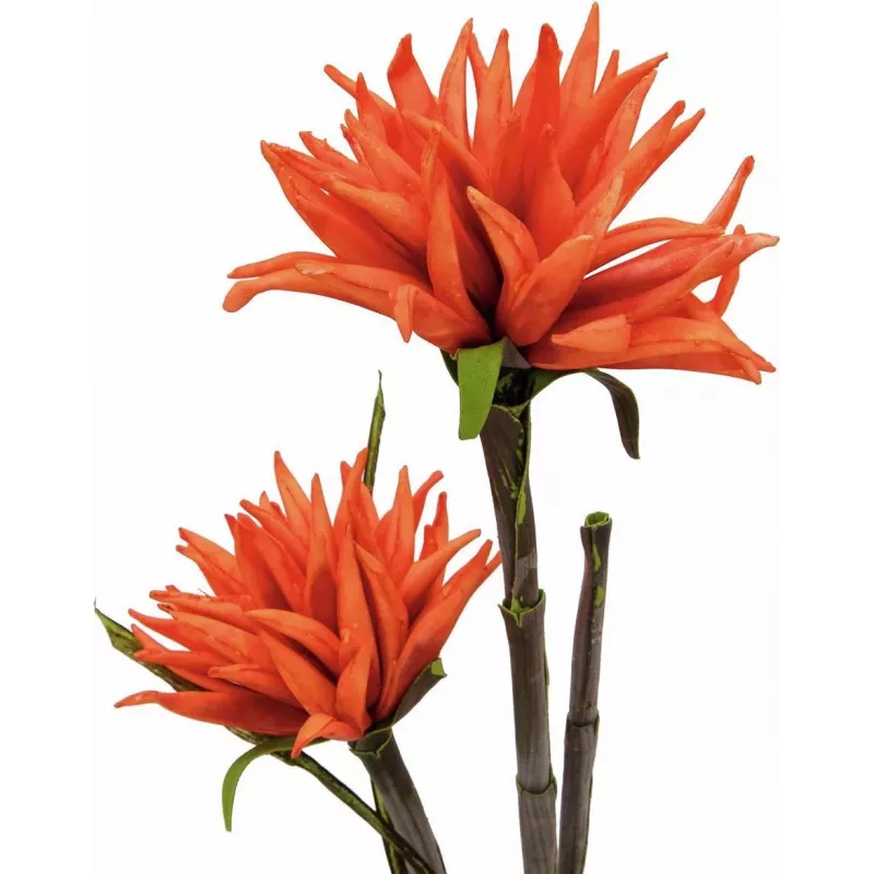 EUROPALMS Dahlia (EVA), planta artificial, naranja, 100cm (82532006)