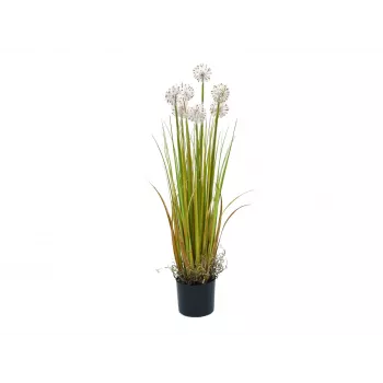 EUROPALMS Flor artificial de diente de león, 107cm, blanca 82600133