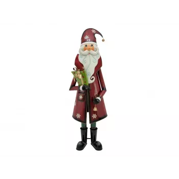 EUROPALMS Figura metálica de Papá Noel roja 195cm 83314902