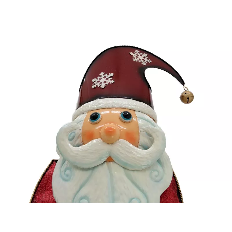 EUROPALMS Figura metálica de Papá Noel roja 195cm 83314902