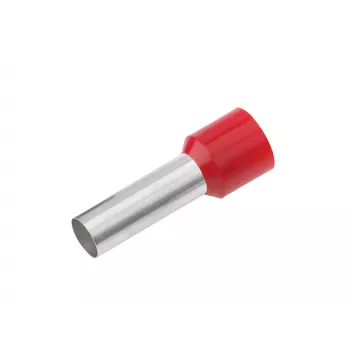 Cimco 187009 Terminal tubular 1 mm² parcialmente aislado rojo 100 uds.