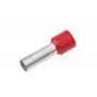 Cimco 187009 Terminal tubular 1 mm² parcialmente aislado rojo 100 uds.