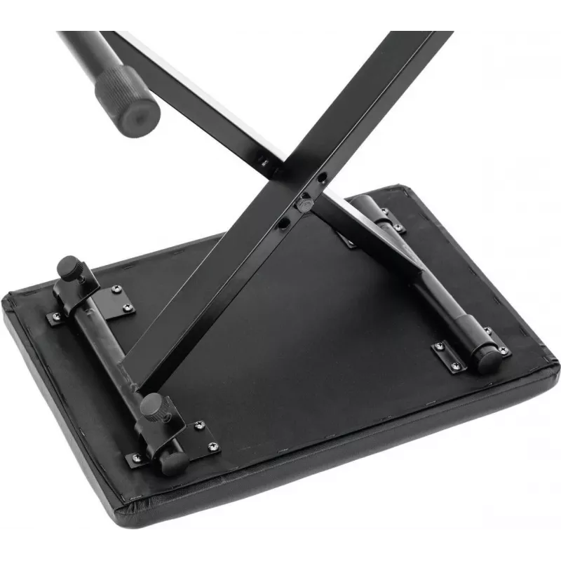 Dimavery KEB-1 Banco de teclado plegable, altura ajustable, acolchado, negro