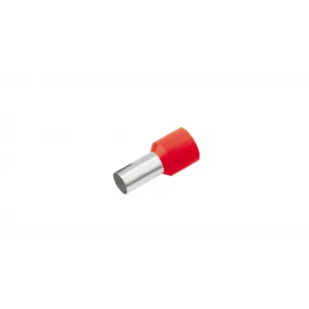 Cimco 187220 Terminal tubular semiaislado 1,5 mm² rojo, 100 uds.