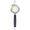 LURCH TANGO Colador de cocina 9,5 cm, negro/plata, colador fino de acero inoxidable con mango de plástico 230240