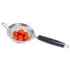 LURCH TANGO Colador de cocina 9,5 cm, negro/plata, colador fino de acero inoxidable con mango de plástico 230240