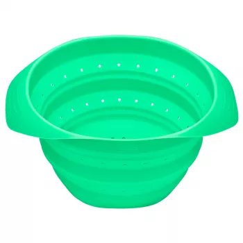 LURCH Colador de silicona plegable 24 cm verde 210285