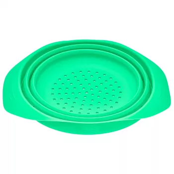 LURCH Colador de silicona plegable 24 cm verde 210285