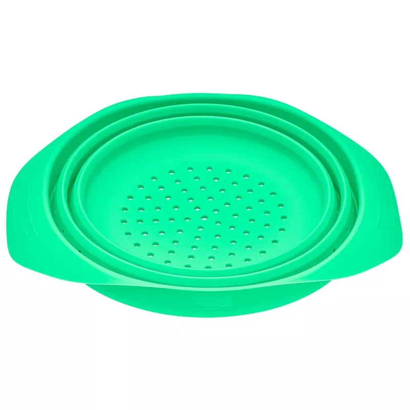 LURCH Colador de silicona plegable 24 cm verde 210285