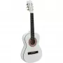 Dimavery AC-303 Guitarra de concierto 1/2 blanca - cuerpo de tilo, escala 535 mm