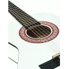 Dimavery AC-303 Guitarra de concierto 1/2 blanca - cuerpo de tilo, escala 535 mm