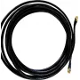 Wittenberg Antennen Cable de antena de 10 m conector SMA macho a conector SMA macho 50 ohmios cable coaxial de bajas pérdidas negro 103484