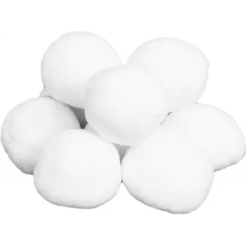 EUROPALMS Bolas de nieve artificiales, 7,5 cm, pack de 10 (83501650)