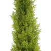 EUROPALMS Planta artificial ciprés de Leyland, 120 cm, follaje verde, maceta negra 82606964